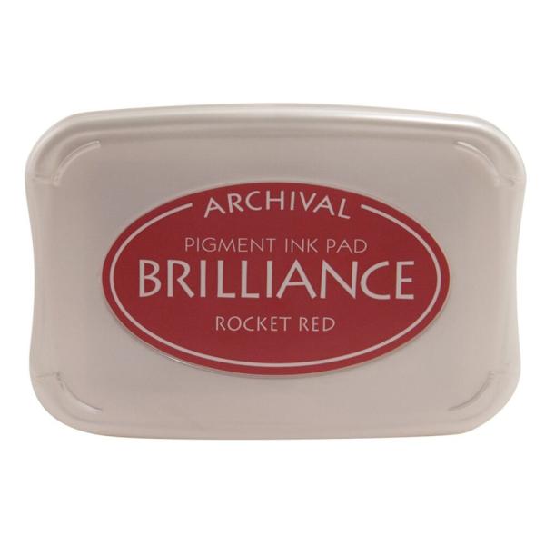 Tsukineko - Brilliance Ink Pad "Rocket Red" Pigment Stempelkissen