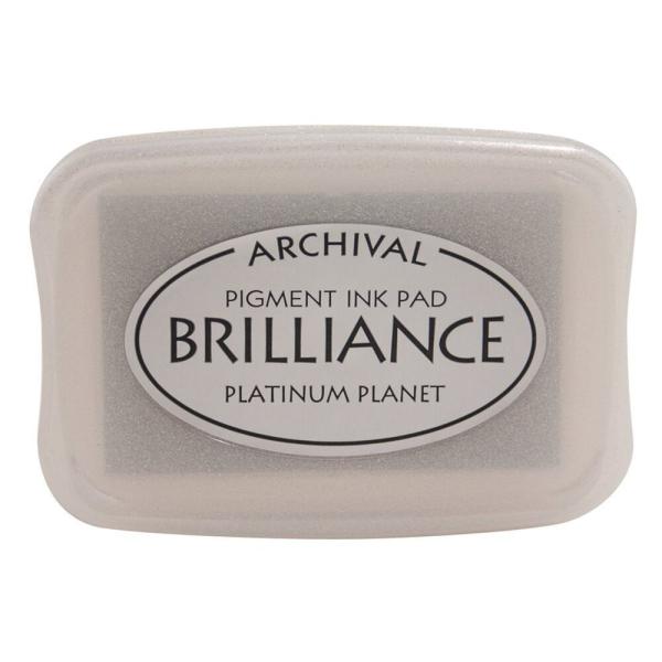 Tsukineko - Brilliance Ink Pad "Platinum Planet" Pigment Stempelkissen