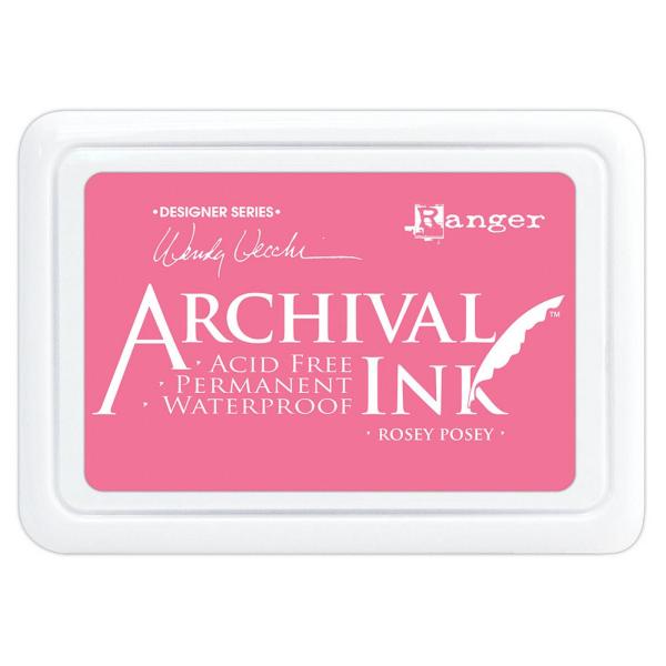 Ranger - Archival Ink Pad "Rosey Posey" Stempelkissen - Pigmenttinte