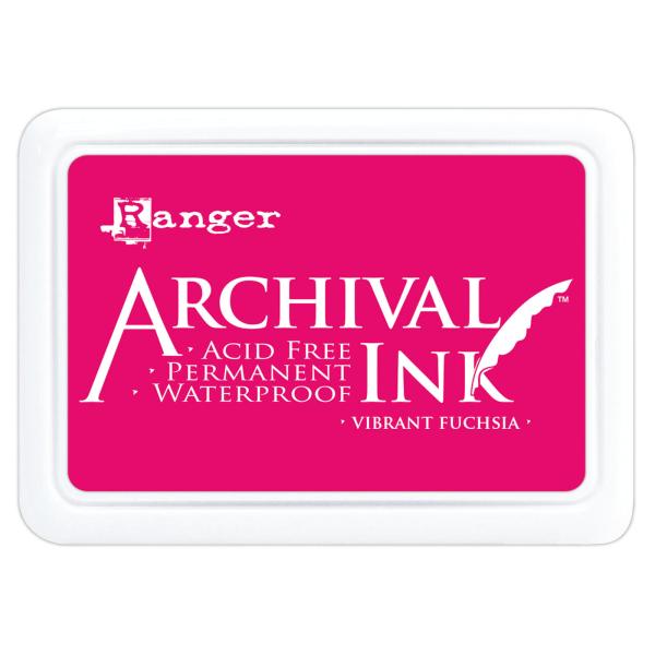 Ranger - Archival Ink Pad "Vibrant fuchsia" Stempelkissen - Pigmenttinte