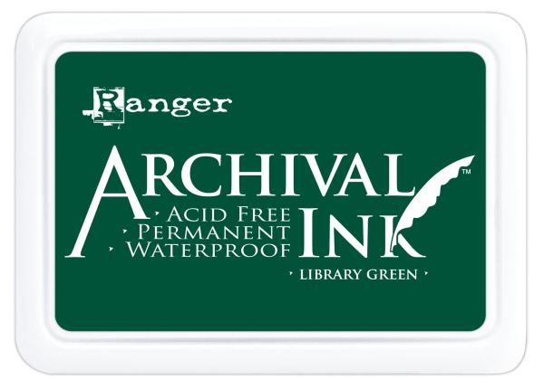 Ranger - Archival Ink Pad "Library green" Stempelkissen - Pigmenttinte