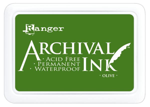 Ranger - Archival Ink Pad "Olive" Stempelkissen - Pigmenttinte