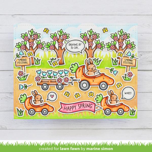 Lawn Fawn - Stempelset "Carrot 'bout You Banner" Clear Stamp Add-On