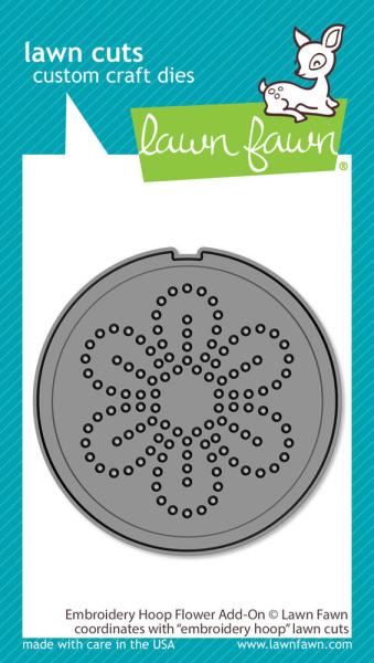 Lawn Fawn - Stanzschablone "Embroidery Hoop Flower" Add-on Die