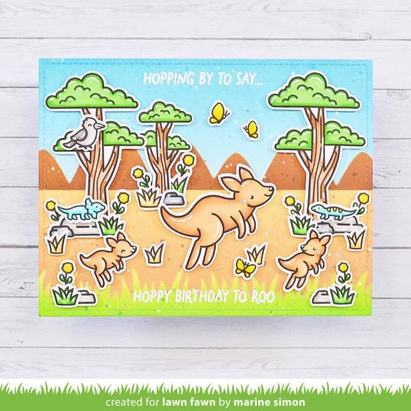 Lawn Fawn - Stempelset "Kanga-rrific" Clear Stamp Add-On