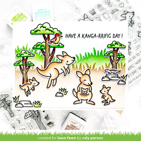 Lawn Fawn - Stempelset "Kanga-rrific" Clear Stamp Add-On