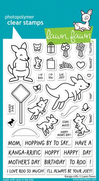 Lawn Fawn - Stempelset "Kanga-rrific" Clear Stamps