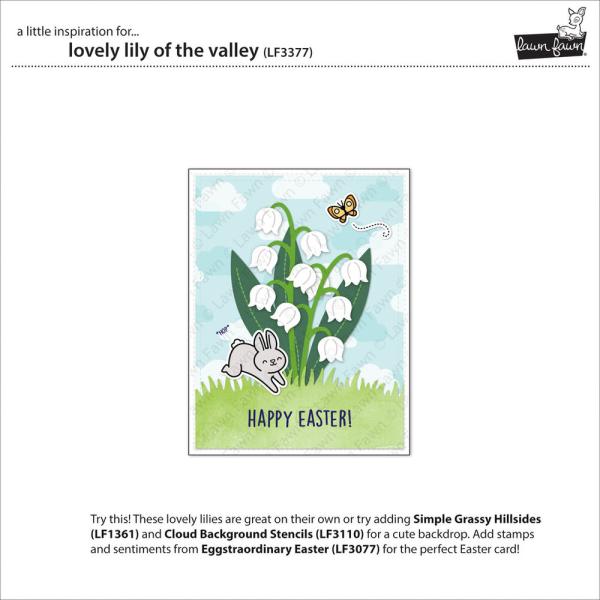 Lawn Fawn - Stanzschablone "Lovely Lily of the Valley" Dies