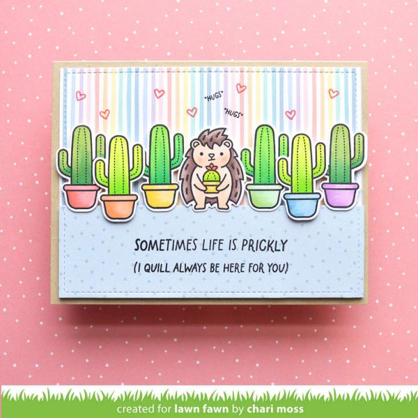 Lawn Fawn - Stempelset "Sometimes Life is Prickly" Clear Stamps