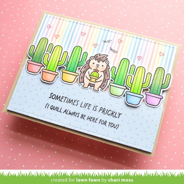 Lawn Fawn - Stempelset "Sometimes Life is Prickly" Clear Stamps