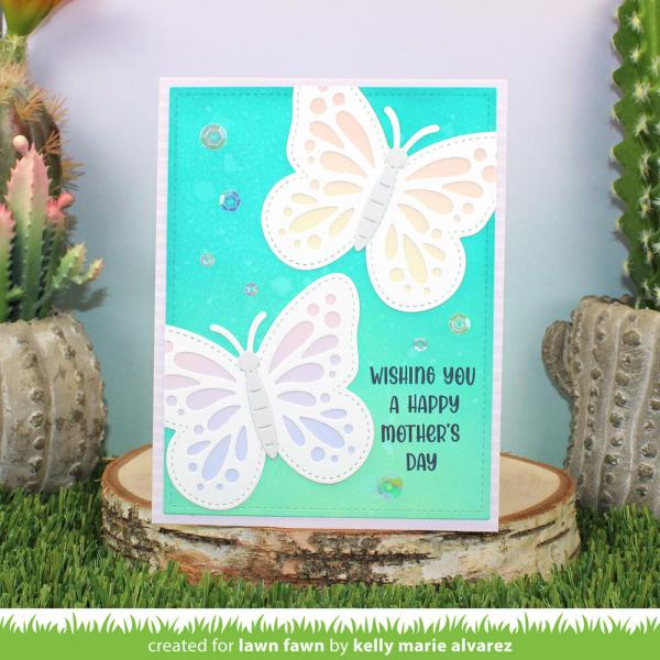 Lawn Fawn - Stanzschablone "Ta-Da! Diorama! Butterfly Window" Add-on Die