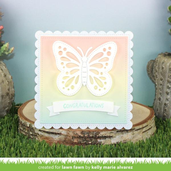 Lawn Fawn - Stanzschablone "Ta-Da! Diorama! Butterfly Window" Add-on Die