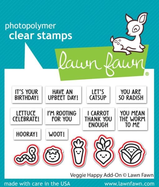 Lawn Fawn - Stanzschablone "Veggie Happy" Add-on Die