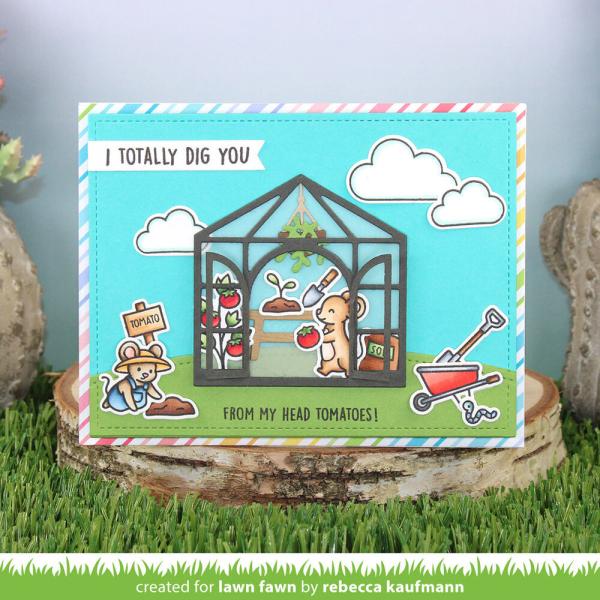 Lawn Fawn - Stempelset "Veggie Happy" Clear Stamps