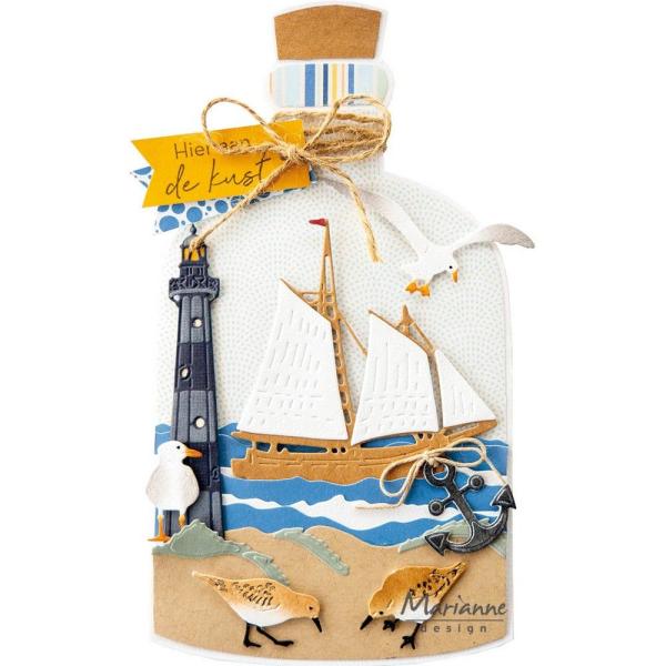 Marianne Design - Präge- und Stanzschablone "Sailboat" Creatables Dies