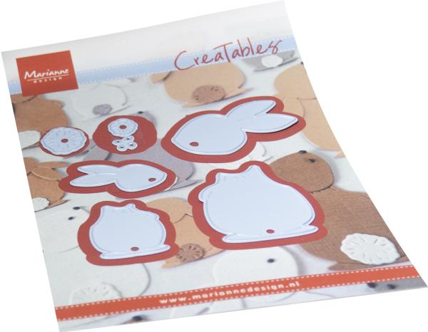 Marianne Design - Präge- und Stanzschablone "Bunnies" Creatables Dies