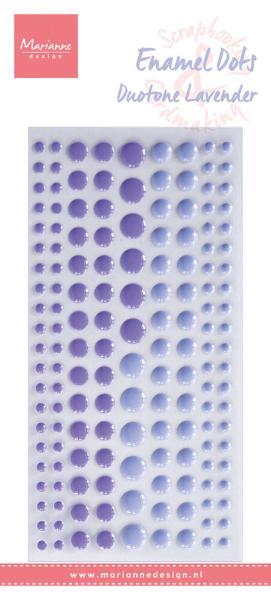 Marianne Design - Klebeperlen "Duotone Lavender" Enamel Dots