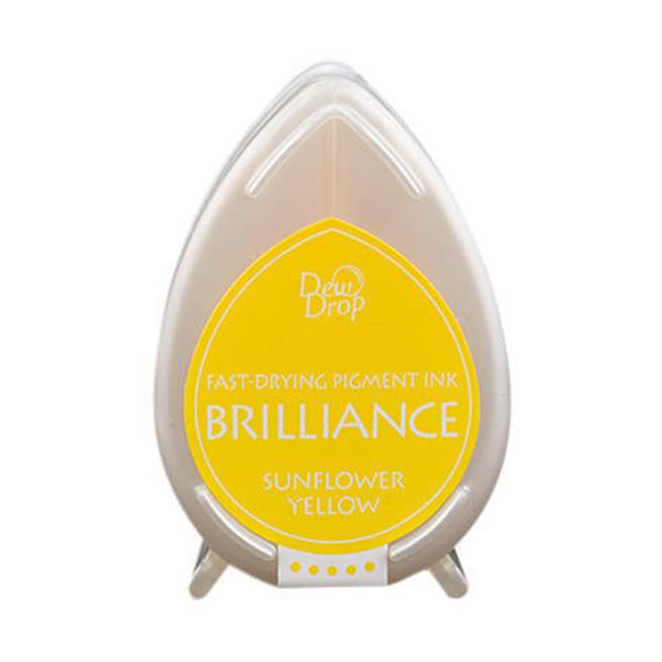 Tsukineko - Brilliance Drew Drops Ink Pad "Sunflower yellow" Pigment Stempelkissen