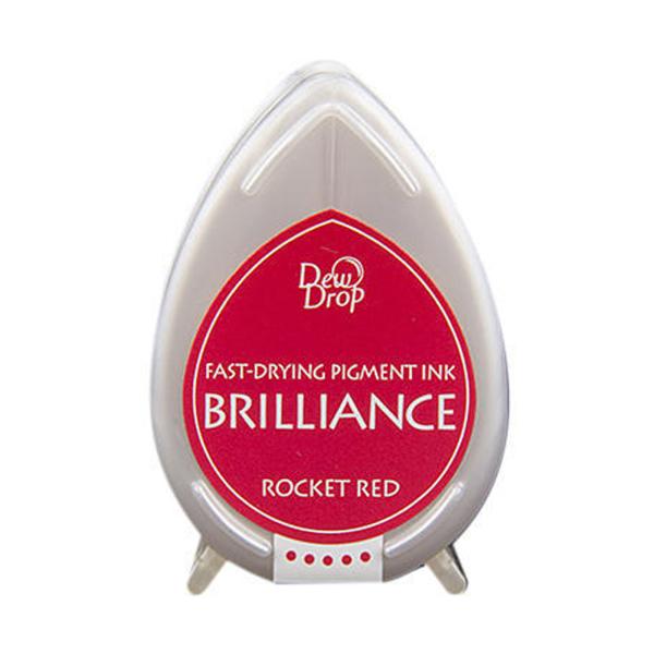 Tsukineko - Brilliance Drew Drops Ink Pad "Rocket red" Pigment Stempelkissen