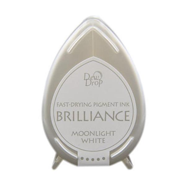 Tsukineko - Brilliance Drew Drops Ink Pad "Moonlight white" Pigment Stempelkissen