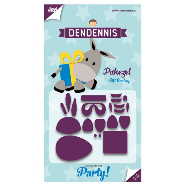 Joy!Crafts - Stanzschablone "Party Packesel - Dendennis Gift Donkey" Dies