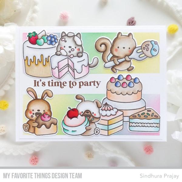 My Favorite Things - Stanzschablone & Stempelset "Birthday Bites" Die-namics & Clear Stamps