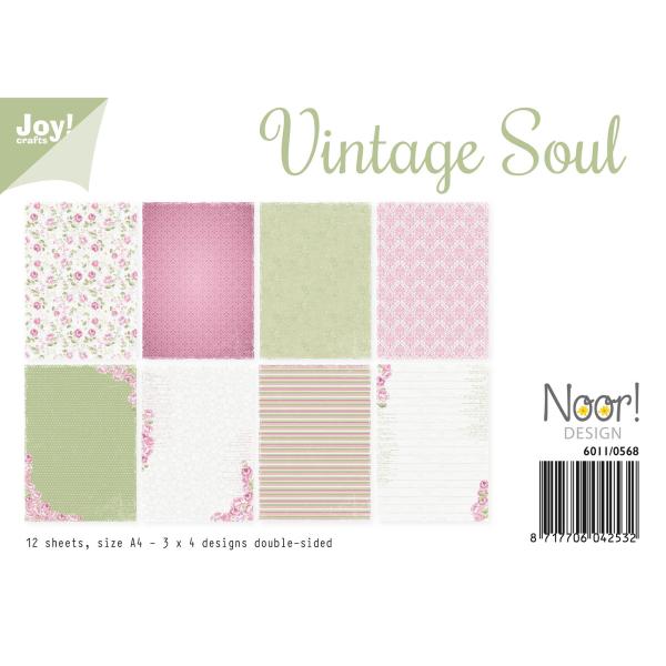 Joy!Crafts - Designpapier "Weinlese" Paper Pack A4 - 12 Bogen