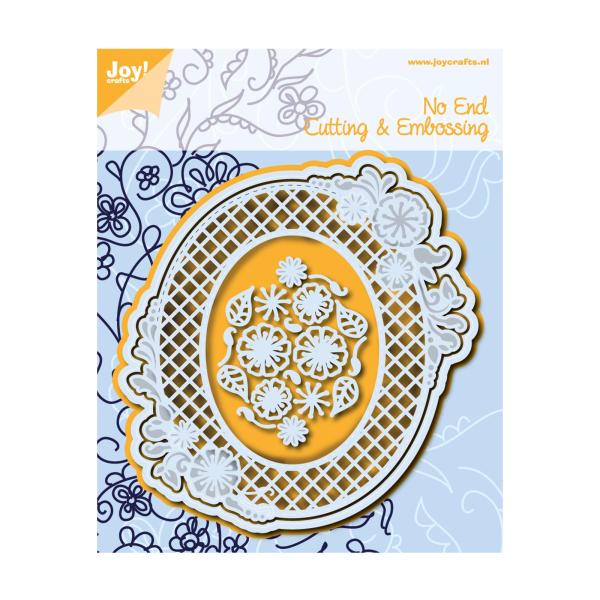 Joy!Crafts - Präge - und Stanzschablone "Endless Blume oval" Dies