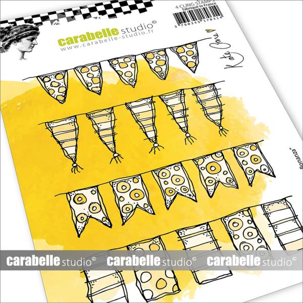 Carabelle Studio - Gummistempelset "Bunting Bonanza" Cling Stamp