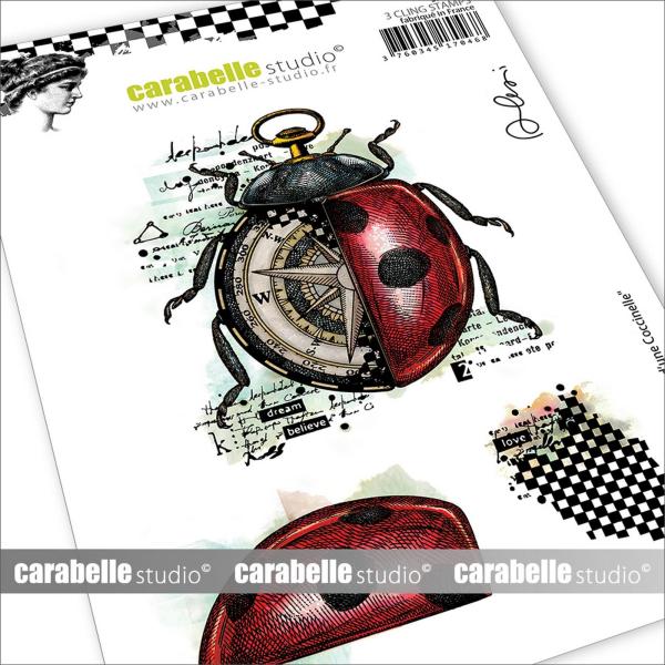 Carabelle Studio - Gummistempelset "Le rêve d’une Coccinelle" Cling Stamp