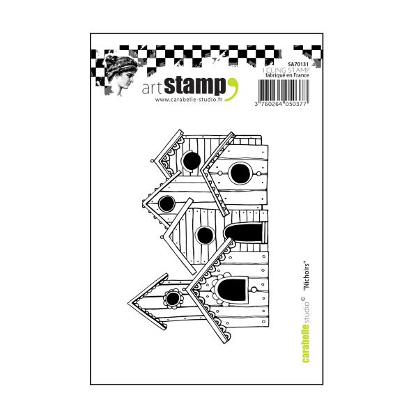 Carabelle Studio - Gummistempel "Nistkasten" Cling Stamp Art