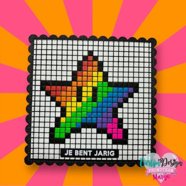 Carlijn Design - Stanzschablone "Graph Paper 5 mm Pixel Art" Dies 