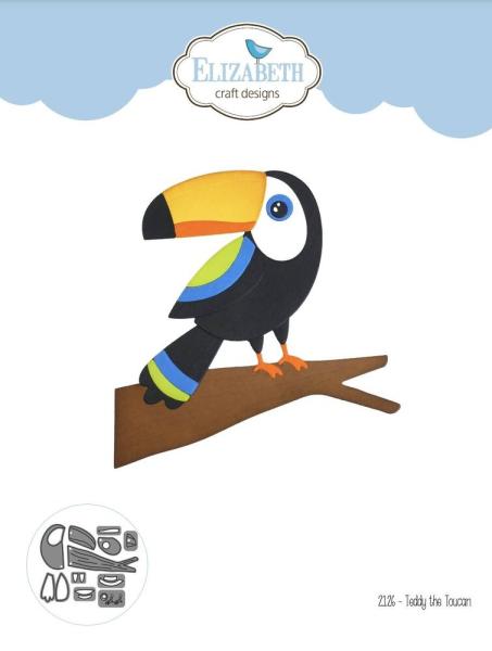 Elizabeth Craft Designs - Stanzschalone "Teddy The Toucan" Dies