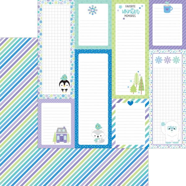 Doodlebug Design - Designpapier "Snow Much Fun" Paper Pack 6x6 Inch - 24 Bogen