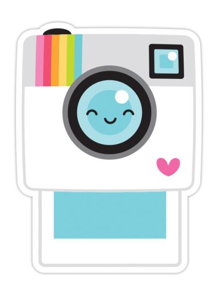 Doodlebug Design - Aufkleber "Say Cheese" Doodle Sticker