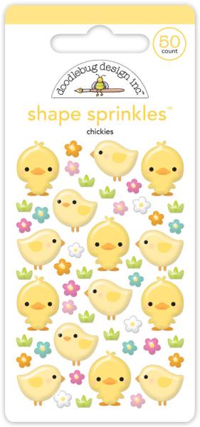 Doodlebug Design - Epoxy Sticker "Chickies" Shape Sprinkles