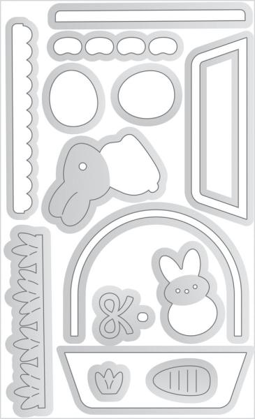 Doodlebug Design - Stanzschablone "Bunny Basket " Doodle Dies 