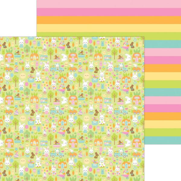 Doodlebug Design - Designpapier  "Bunny Hop " Paper Pack 12x12 Inch - 12 Bogen