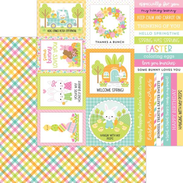 Doodlebug Design - Designpapier  "Bunny Hop " Paper Pack 12x12 Inch - 12 Bogen