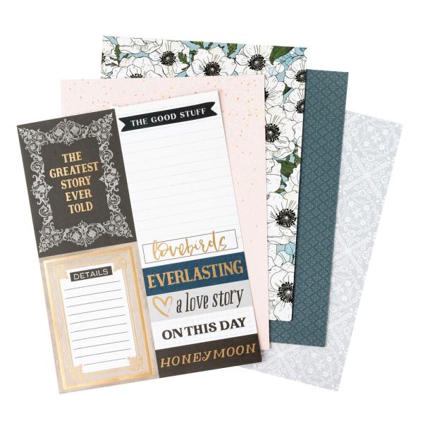 American Crafts - Designpapier "A Perfect Match" Paper Pack 6x8 Inch - 36 Bogen