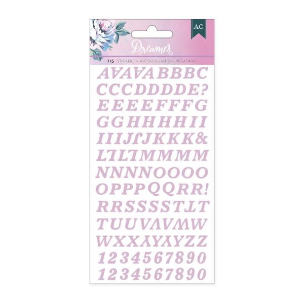 American Crafts - Aufkleber "Dreamer" Puffy Alpha Sticker