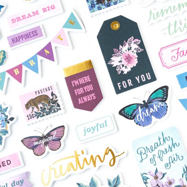 American Crafts - Aufkleber "Dreamer" Foam Phrase Sticker