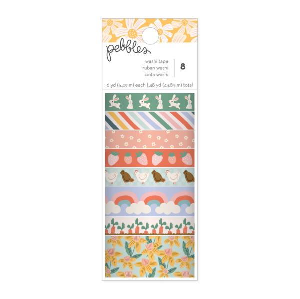 American Crafts - Decorative Tape "Pebbles Sunny Bloom" Washi Tape