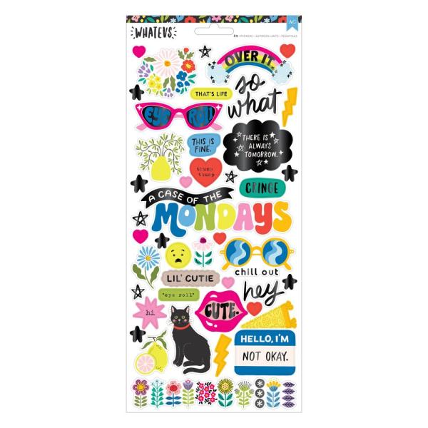 American Crafts - Aufkleber "Whatevs" Icons Sticker