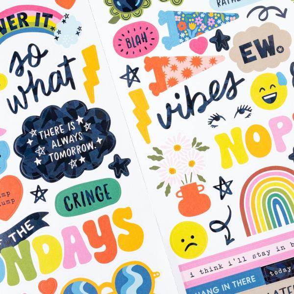 American Crafts - Aufkleber "Whatevs" Icons Sticker