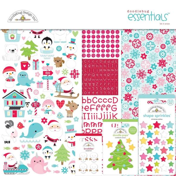 Doodlebug Design Let It Snow Essential Kit 