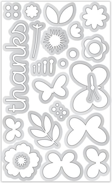 Doodlebug Design - Stanzschablone "Butterfly Wishes " Doodle Dies 