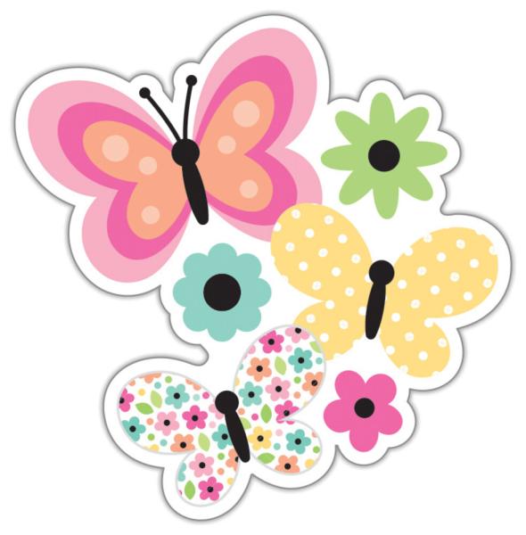 Doodlebug Design - Aufkleber "Flutterby" Doodle Sticker