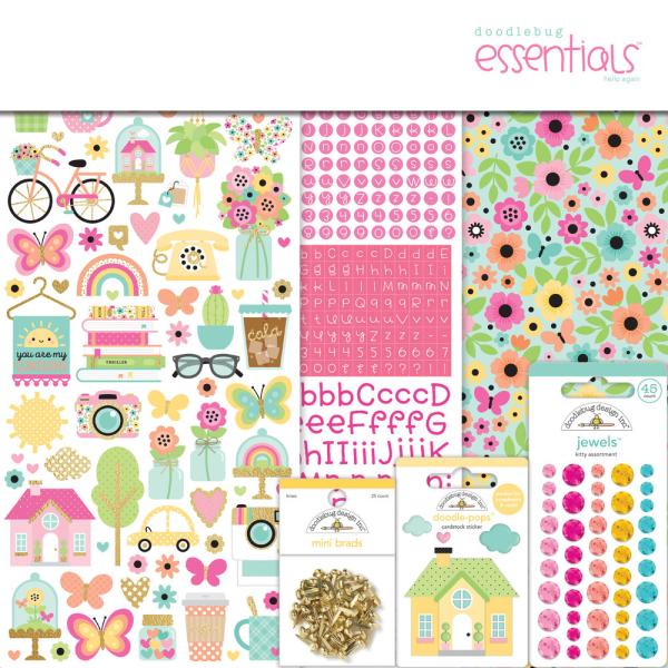 Doodlebug Design Hello Again Essential Kit 