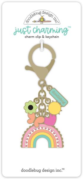 Doodlebug Design - Schlüsselanhänger "Hello Again Just Charming" Clip & Keychain